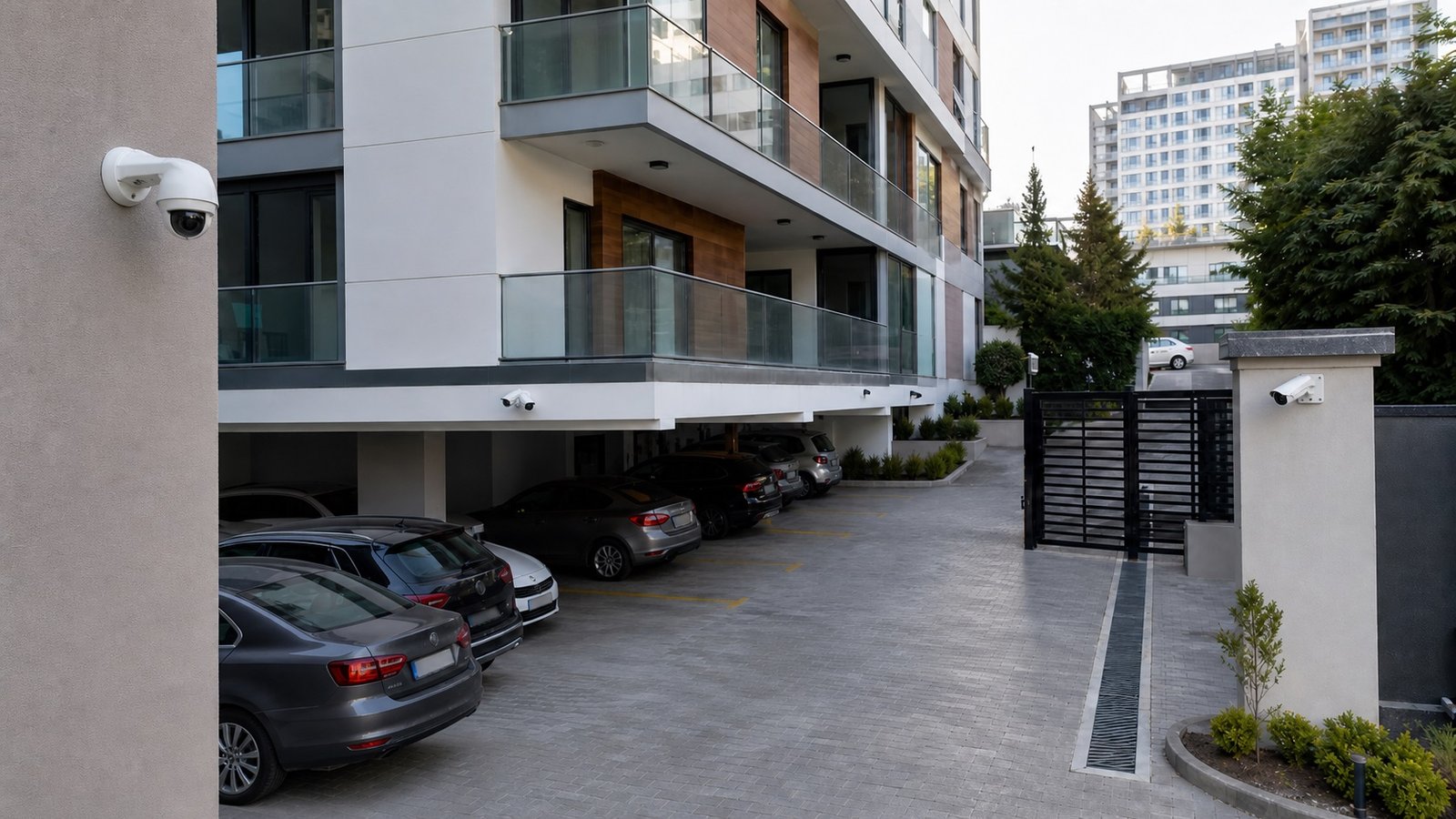 Anadolu Yakası otopark ve çevre güvenlik kamerası kurulumu